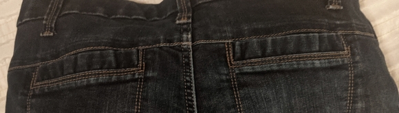 Size 6S (28" inseam) Banana Republic Blue Mid Rise Wide Leg Trouser Jeans - Picture 10 of 11